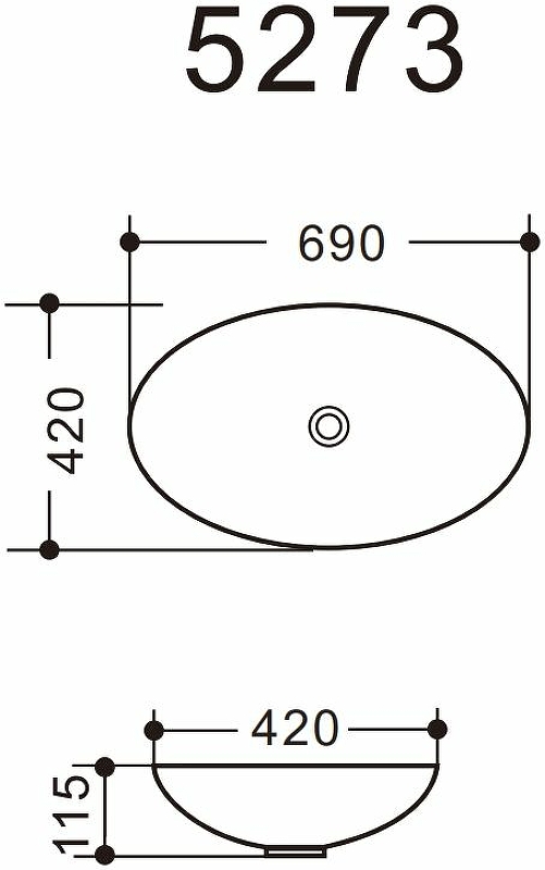 Раковина-чаша Art&Max 69 AM5273-W Белая от магазина ЛесКонПром.ру