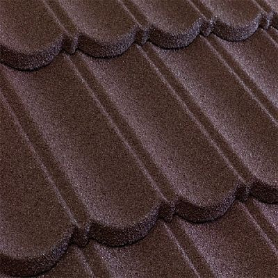 Композитная черепица Metrotile (Бельгия) MetroBond коричневая от магазина ЛесКонПром.ру