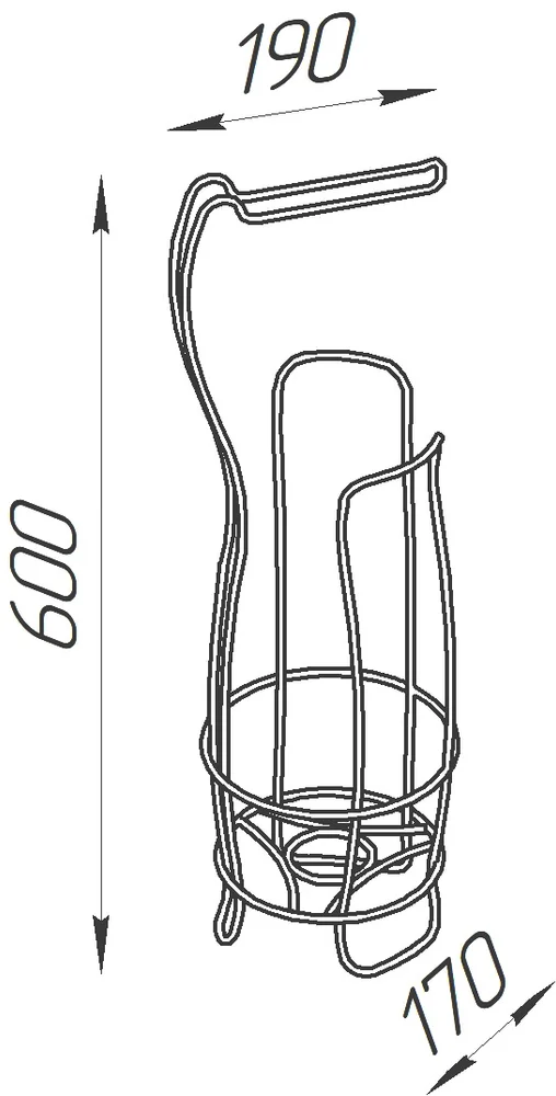 Стойка DIWO Смоленск П16070 хром от магазина ЛесКонПром.ру