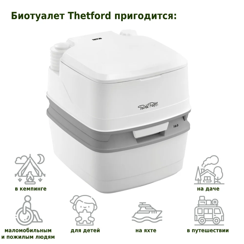 Биотуалет Thetford Porta Potti 165 от магазина ЛесКонПром.ру