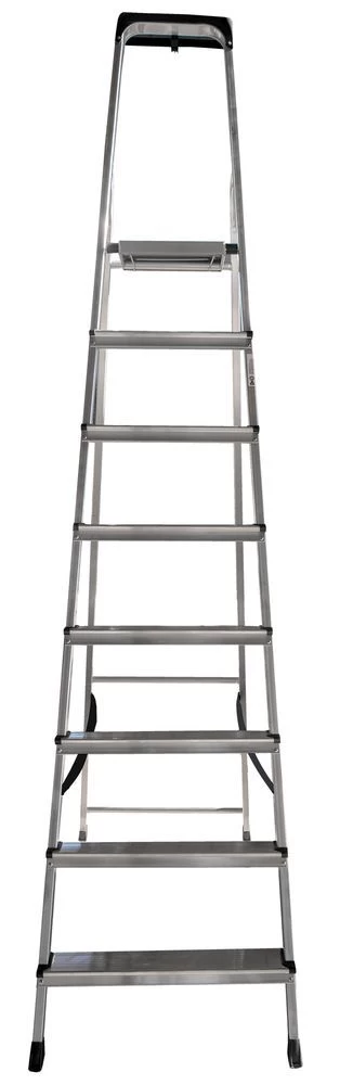 Стремянка алюминиевая с органайзером Новая Высота 8 ступеней (арт. 2115108) от магазина ЛесКонПром.ру