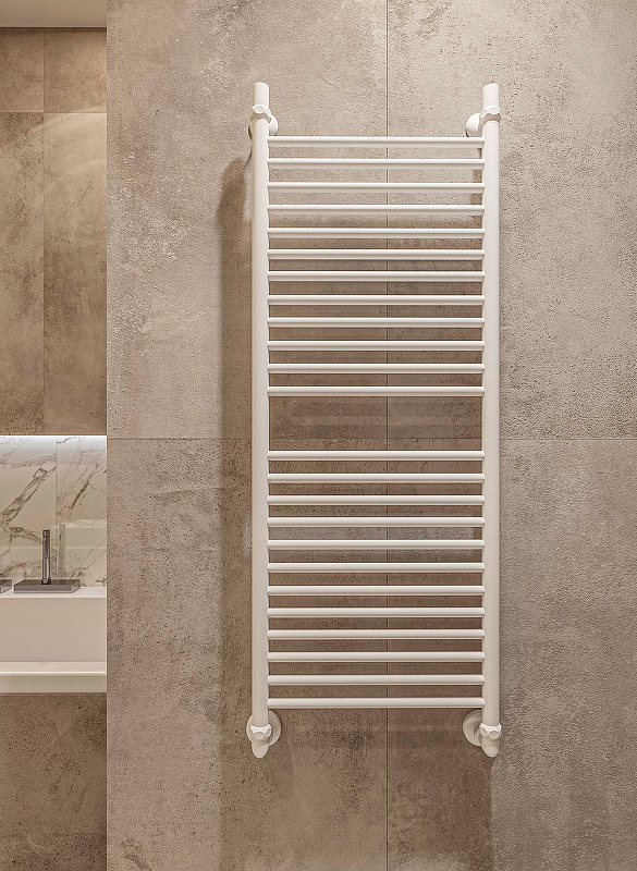 Водяной полотенцесушитель EWRIKA Медея S 120х40 Белый от магазина ЛесКонПром.ру