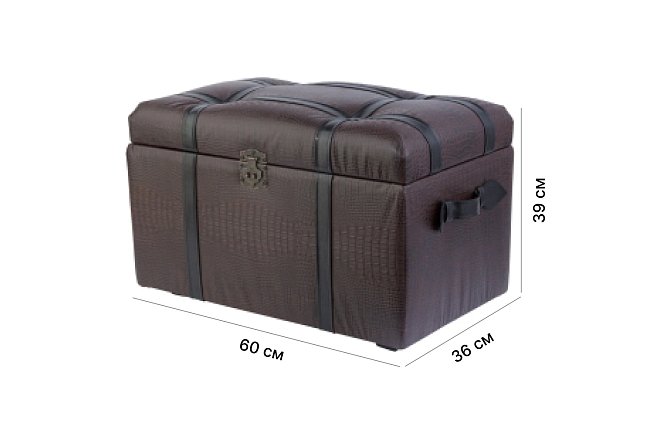 Сундук Аллигатор 60x39x36 см 80322609 от магазина ЛесКонПром.ру