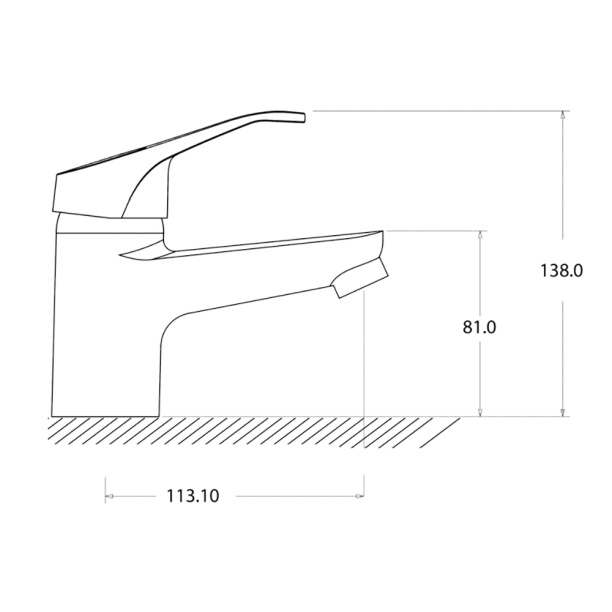 Смеситель для раковины Culto сатин от магазина ЛесКонПром.ру
