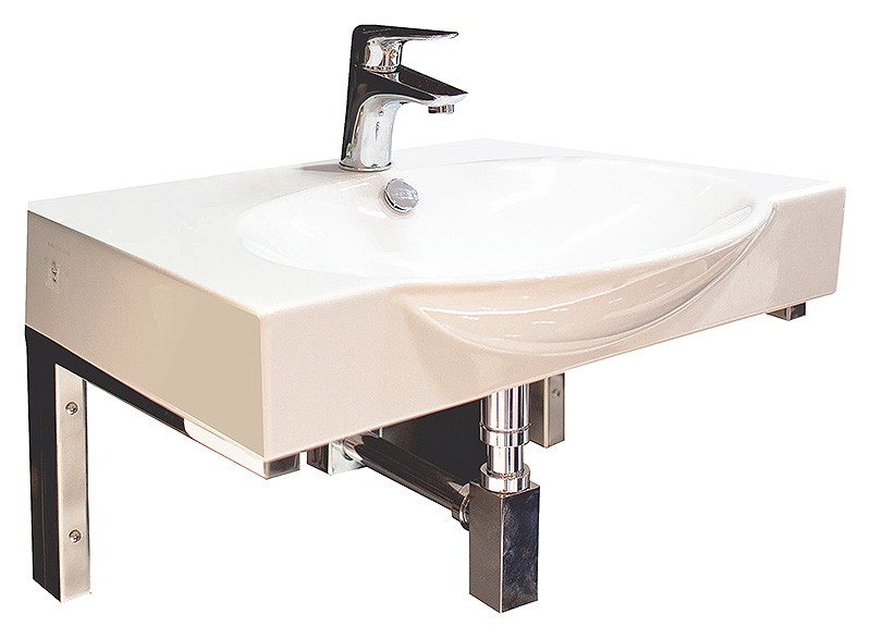 Раковина Sanita Luxe Infinity 65 INF65SLWB01KR Белая от магазина ЛесКонПром.ру