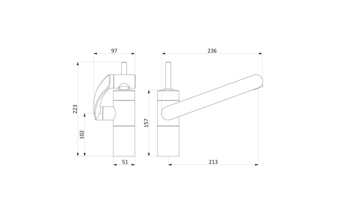 Смеситель для кухни DAMIXA Arc 80533644 от магазина ЛесКонПром.ру