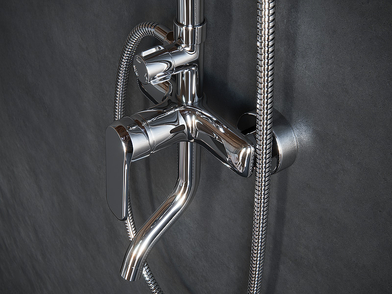 Душевая система Laguraty 17060A Хром от магазина ЛесКонПром.ру