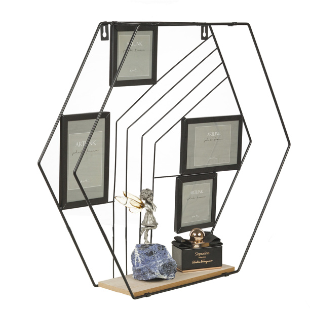 Полочка металлическая с зеркалом 40х41х11 см от магазина ЛесКонПром.ру