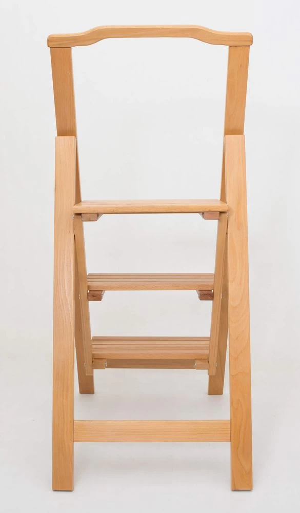 Стремянка деревянная с широкими ступенями Hoz-Block Микки 3 ступени Светлая (арт. СДМ-3С) от магазина ЛесКонПром.ру