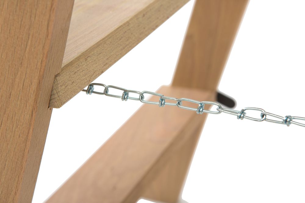 Стремянка двухсторонняя деревянная со ступенями Hoz-Block Штукатур 2x7 ступеней (арт. СДДШ-7) от магазина ЛесКонПром.ру