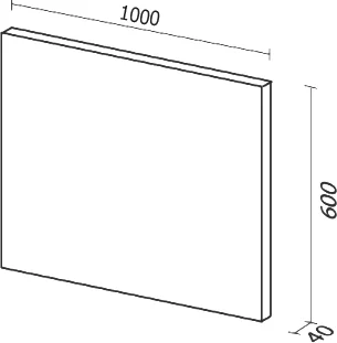 Зеркало Sanvit Панорама 100 Black от магазина ЛесКонПром.ру