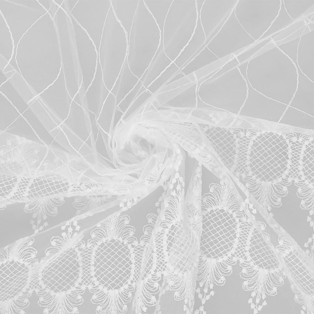 Штора-тюль Винтаж 300х280 см белая от магазина ЛесКонПром.ру