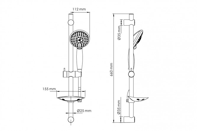 Душевой комплект WasserKRAFT 80382176 от магазина ЛесКонПром.ру