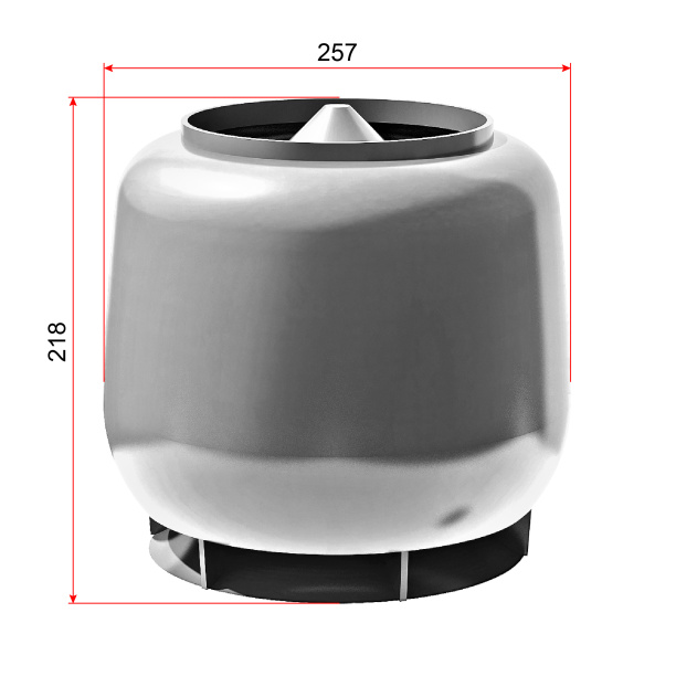 Колпак вентиляционный ТЕХНОНИКОЛЬ D160 мм коричневый от магазина ЛесКонПром.ру