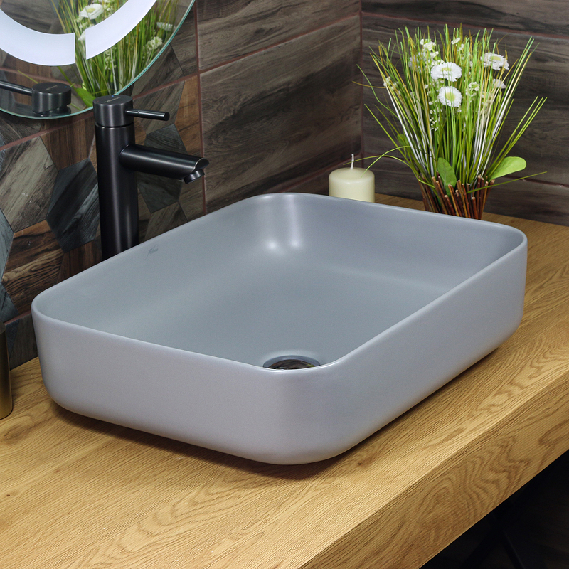 Раковина-чаша Melana 46 MLN-320353MG Серая матовая от магазина ЛесКонПром.ру