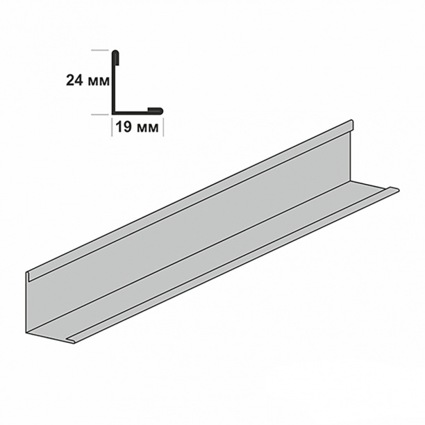 Плинтус пристенный Armstrong Prelude 24XL 19х24х3000 мм белый от магазина ЛесКонПром.ру
