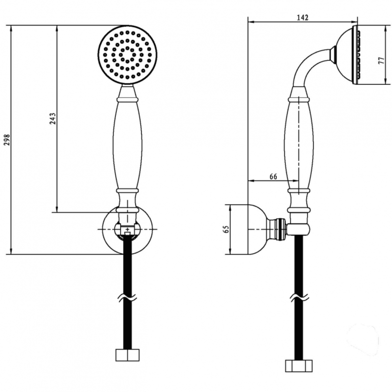 Душевой гарнитур Boheme Brillante 409 Хром от магазина ЛесКонПром.ру