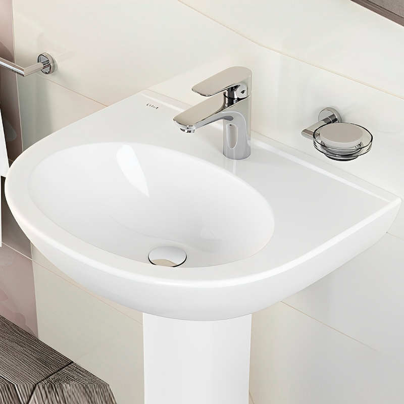 Раковина Vitra Zentrum 60 5786B003-0001 Белая от магазина ЛесКонПром.ру