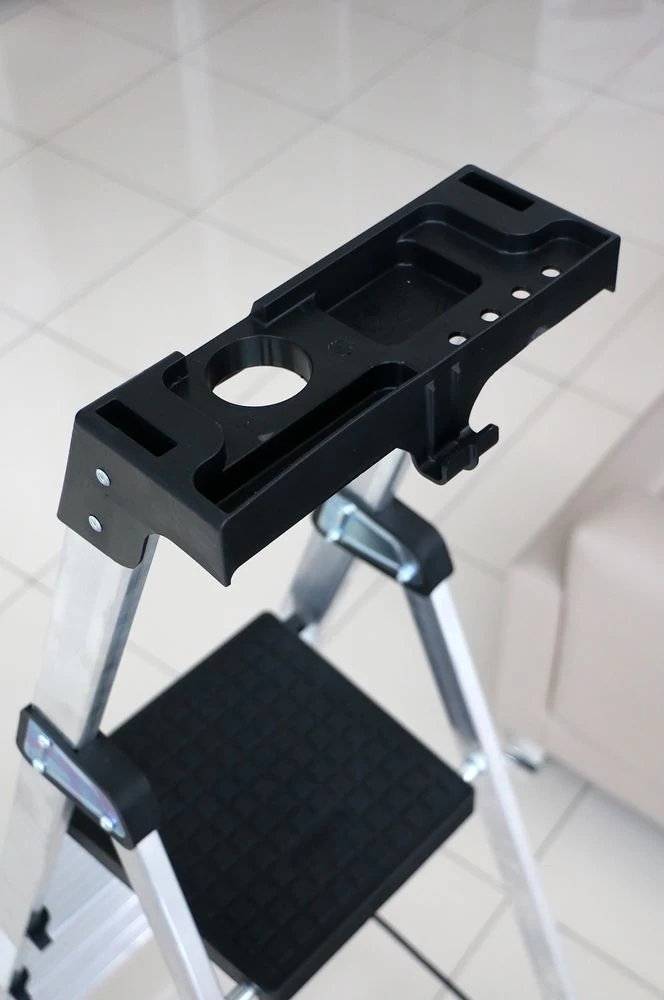 Стремянка профессиональная алюминиевая c лотком Cagsan HAZAR 6 ступеней (арт. HA105) от магазина ЛесКонПром.ру