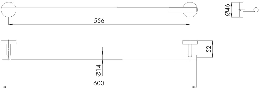 Полотенцедержатель Veragio Largenta VR.LGT-1921.CR от магазина ЛесКонПром.ру