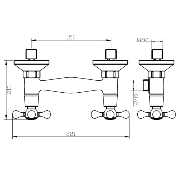 Смеситель для душа FLUMEN Werra двузахватный от магазина ЛесКонПром.ру