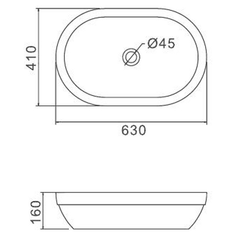 Раковина-чаша Gappo 63 GT301 Белая от магазина ЛесКонПром.ру