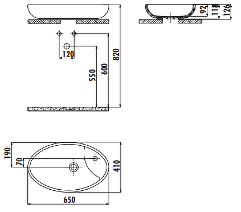 Раковина-чаша Creavit Minimal 65 MN065-00CB00E-0000 Белая от магазина ЛесКонПром.ру