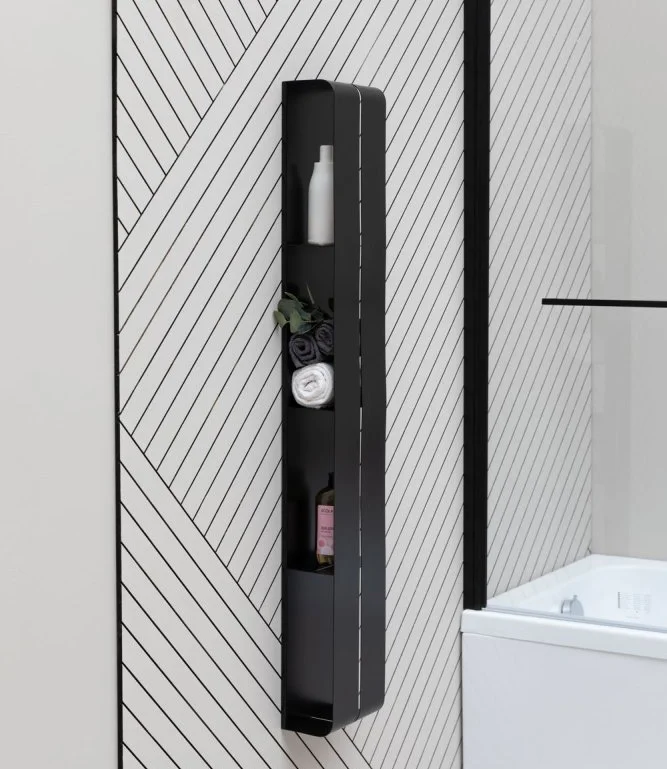 Полка Aquanet Магнум 302228 черная матовая от магазина ЛесКонПром.ру