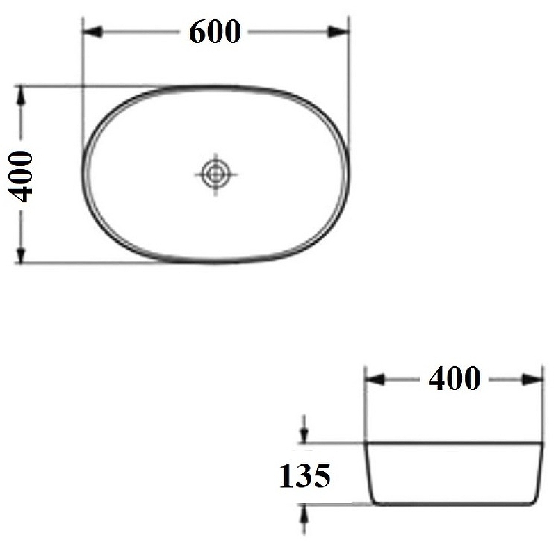 Раковина-чаша Bond 60 S51-600 Белая глянцевая от магазина ЛесКонПром.ру