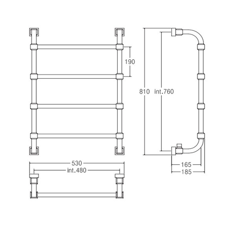 Водяной полотенцесушитель Margaroli Concerto 7324704CRN Хром от магазина ЛесКонПром.ру