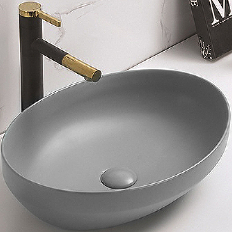 Раковина-чаша CeramaLux 50 78590MH Светло-серая матовая от магазина ЛесКонПром.ру