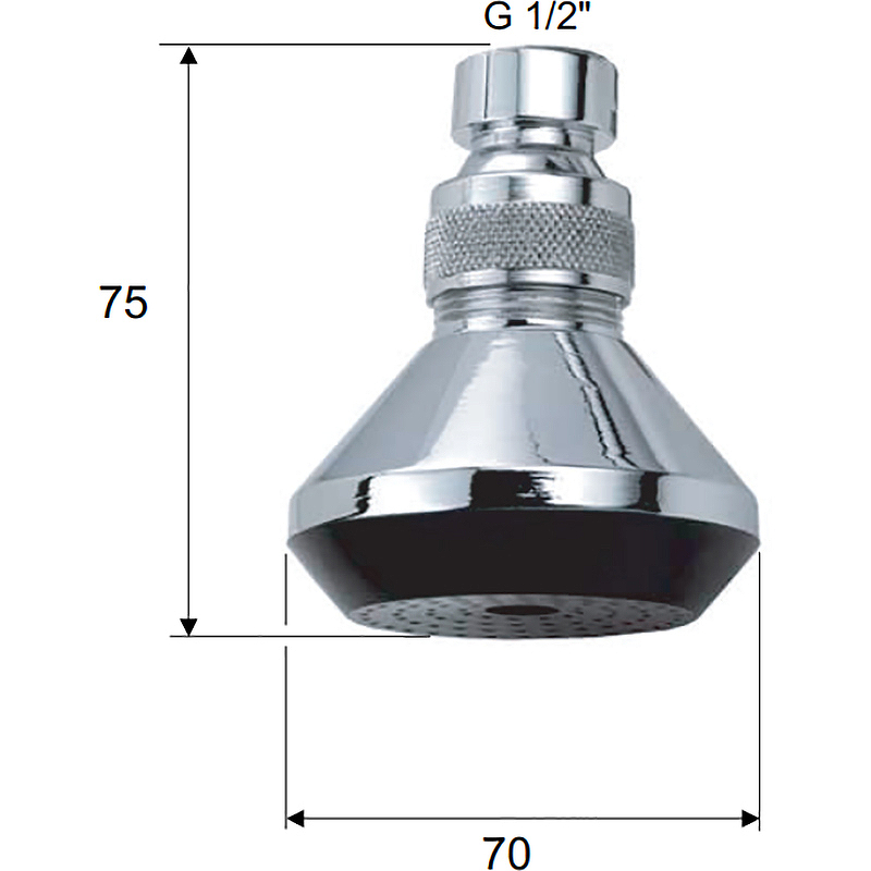 Верхний душ Remer 352X Хром от магазина ЛесКонПром.ру