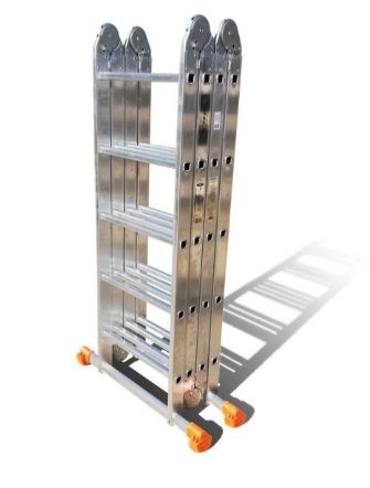 Лестница трансформер алюминиевая 4Х5 ПРОСТОР Эйфель от магазина ЛесКонПром.ру