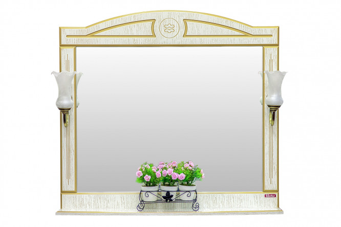 Зеркало с полкой Sanflor Адель 80353298 от магазина ЛесКонПром.ру