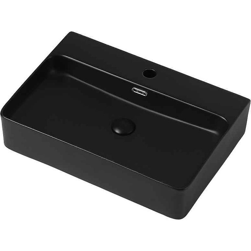 Раковина Abber Rechteck 61 AC2201MB Черная матовая от магазина ЛесКонПром.ру