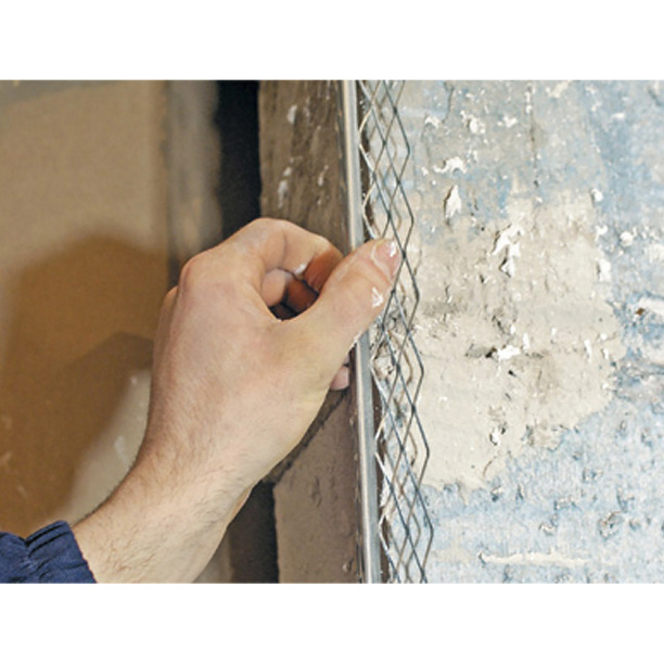 Уголок штукатурный с металлической сеткой 3000 мм от магазина ЛесКонПром.ру