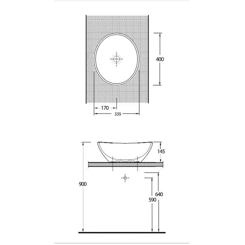 Раковина-чаша beWash Ontario 40 35381001 Белый глянец от магазина ЛесКонПром.ру