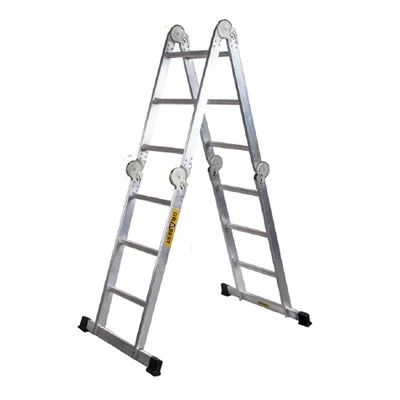 Универсальная шарнирная сварная лестница трансформер 4Х3 DRABEST от магазина ЛесКонПром.ру