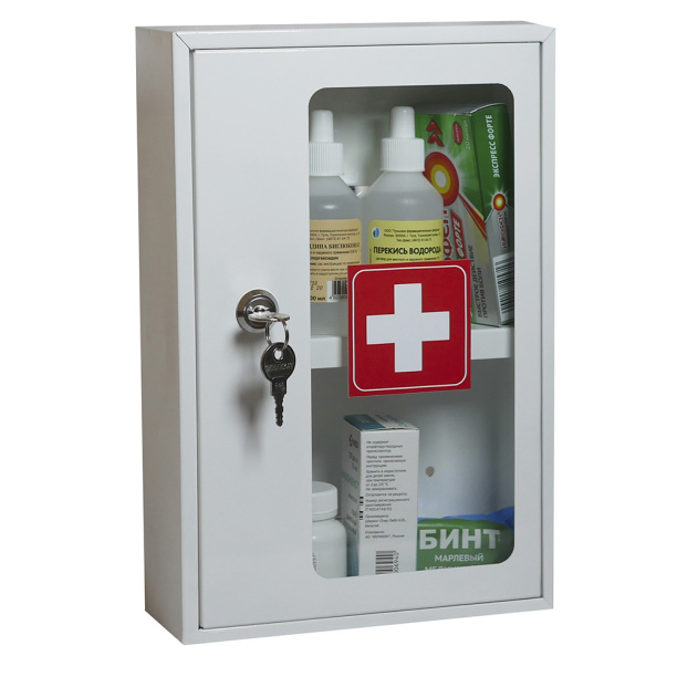 Аптечка металлическая G32/1, 320х210х85 мм от магазина ЛесКонПром.ру