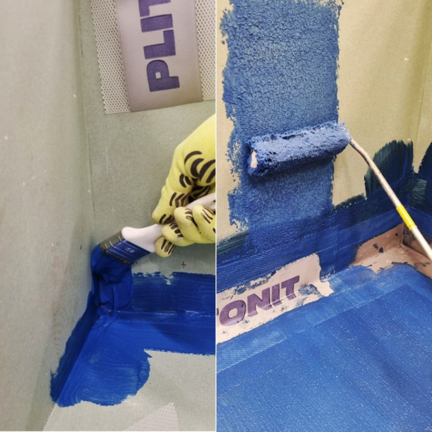 Гидроизоляция обмазочная полимерная PLITONIT Гидроэласт 4 кг от магазина ЛесКонПром.ру