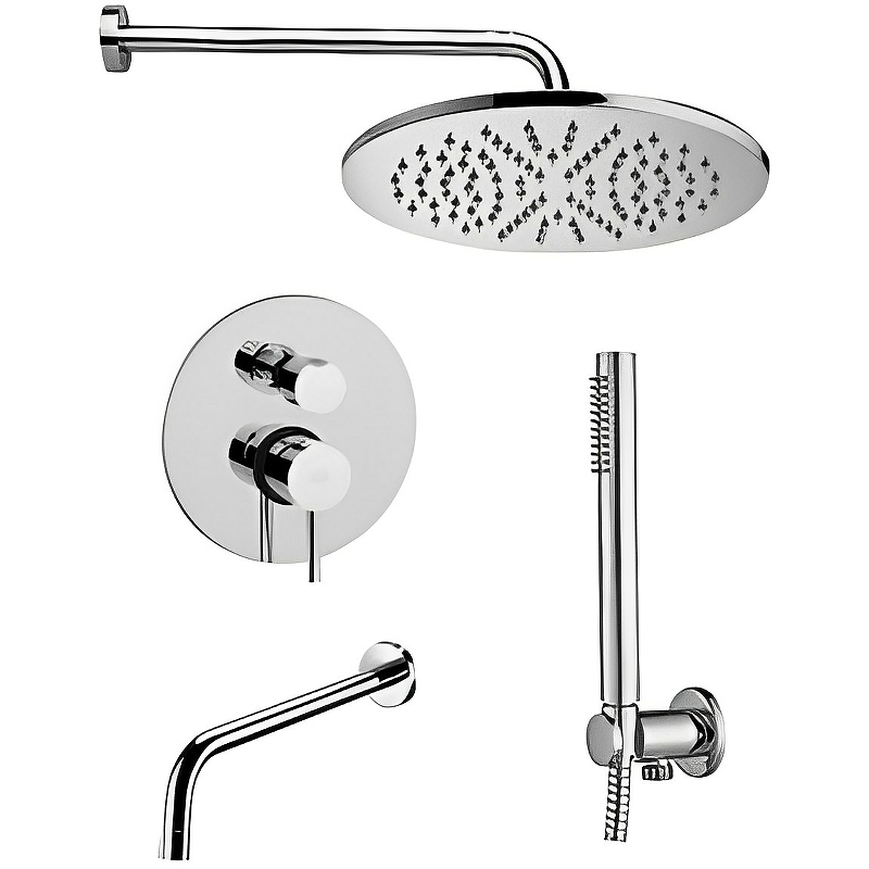 Душевая система Paffoni Light KITLIG019CR045 Хром от магазина ЛесКонПром.ру