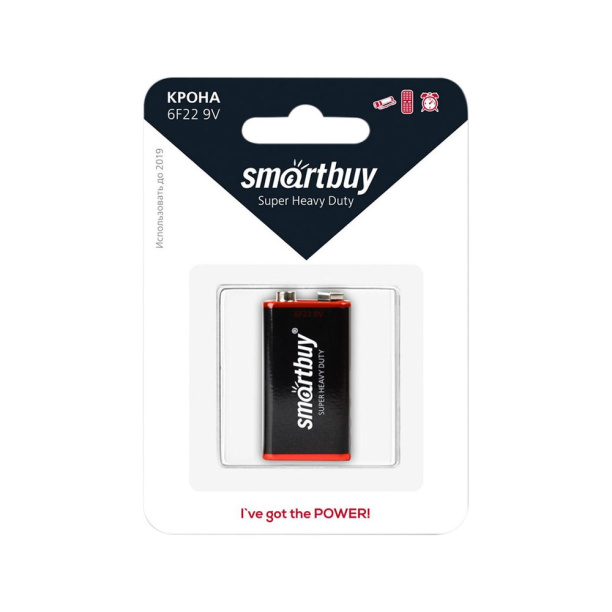 Батарейка крона солевая 6F22 Smartbuy от магазина ЛесКонПром.ру