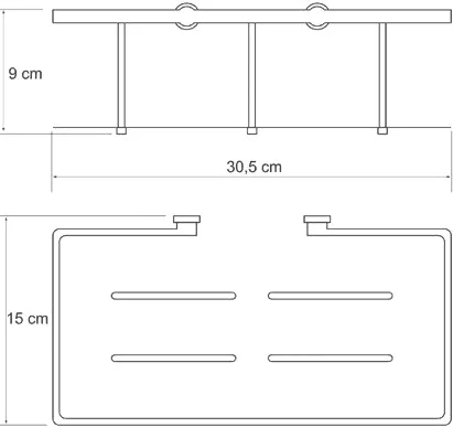 Полка Wasserkraft K-511 от магазина ЛесКонПром.ру