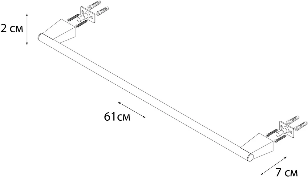 Полотенцедержатель Fixsen Trend FX-97801 от магазина ЛесКонПром.ру