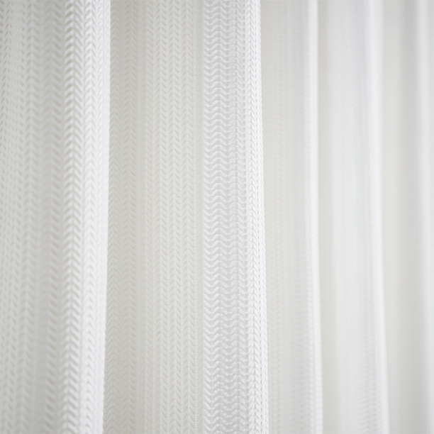 Штора-тюль Волна 150х260 см белая от магазина ЛесКонПром.ру