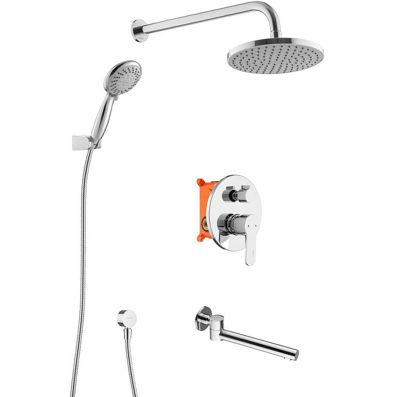 Душевая система Swedbe Platta 5544 Хром от магазина ЛесКонПром.ру