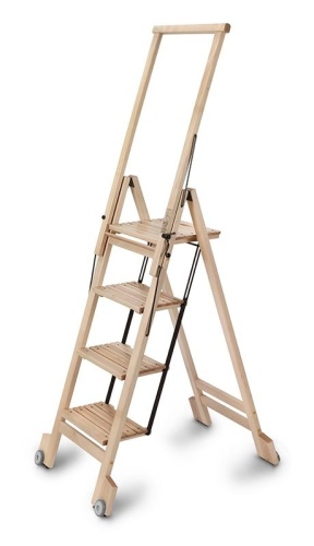 Стул-Стремянка Biblio-4 Beech (Бук) Aris от магазина ЛесКонПром.ру