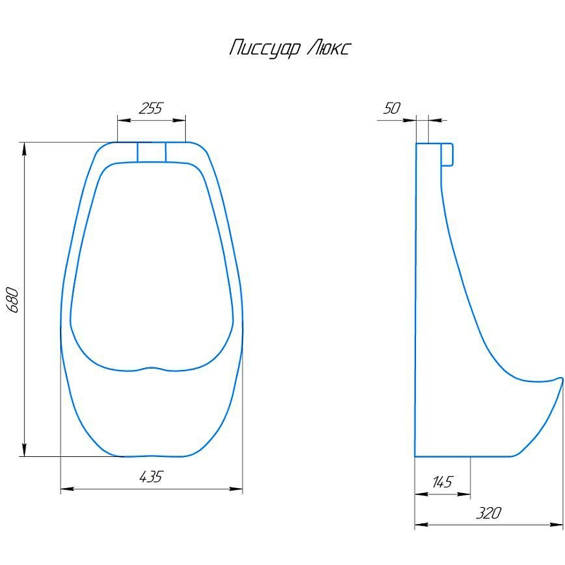 Писсуар Rosa Люкс 4640021069127 Белый от магазина ЛесКонПром.ру