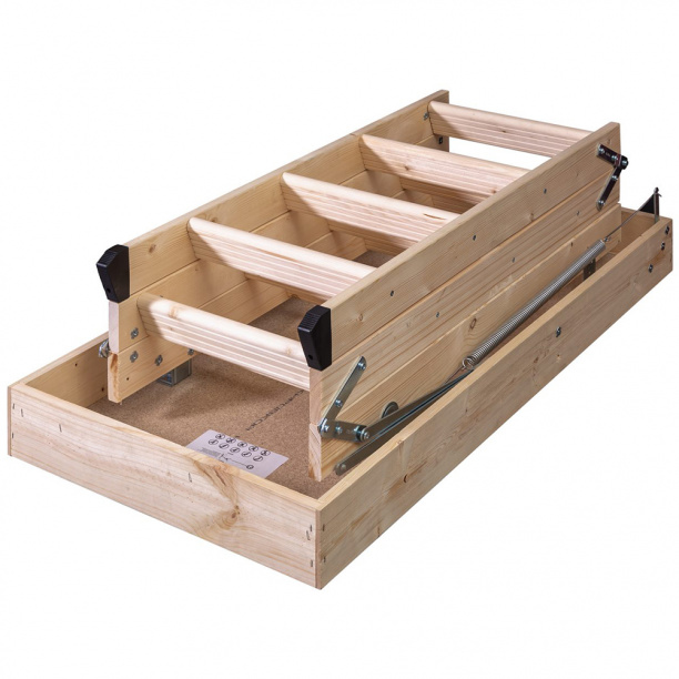 Лестница чердачная EUROLIGHT 600х1200х2800 мм от магазина ЛесКонПром.ру