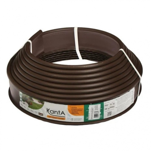 Бордюр Канта h10 см коричневый от магазина ЛесКонПром.ру